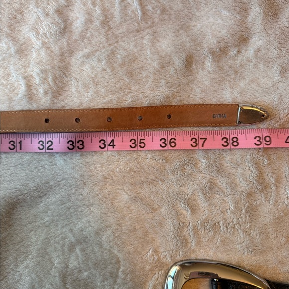 Brighton Leather Belt with Silver Buckle main image 7